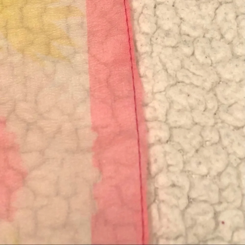 Vintage sheer square pink & yellow floral scarf 24.5”